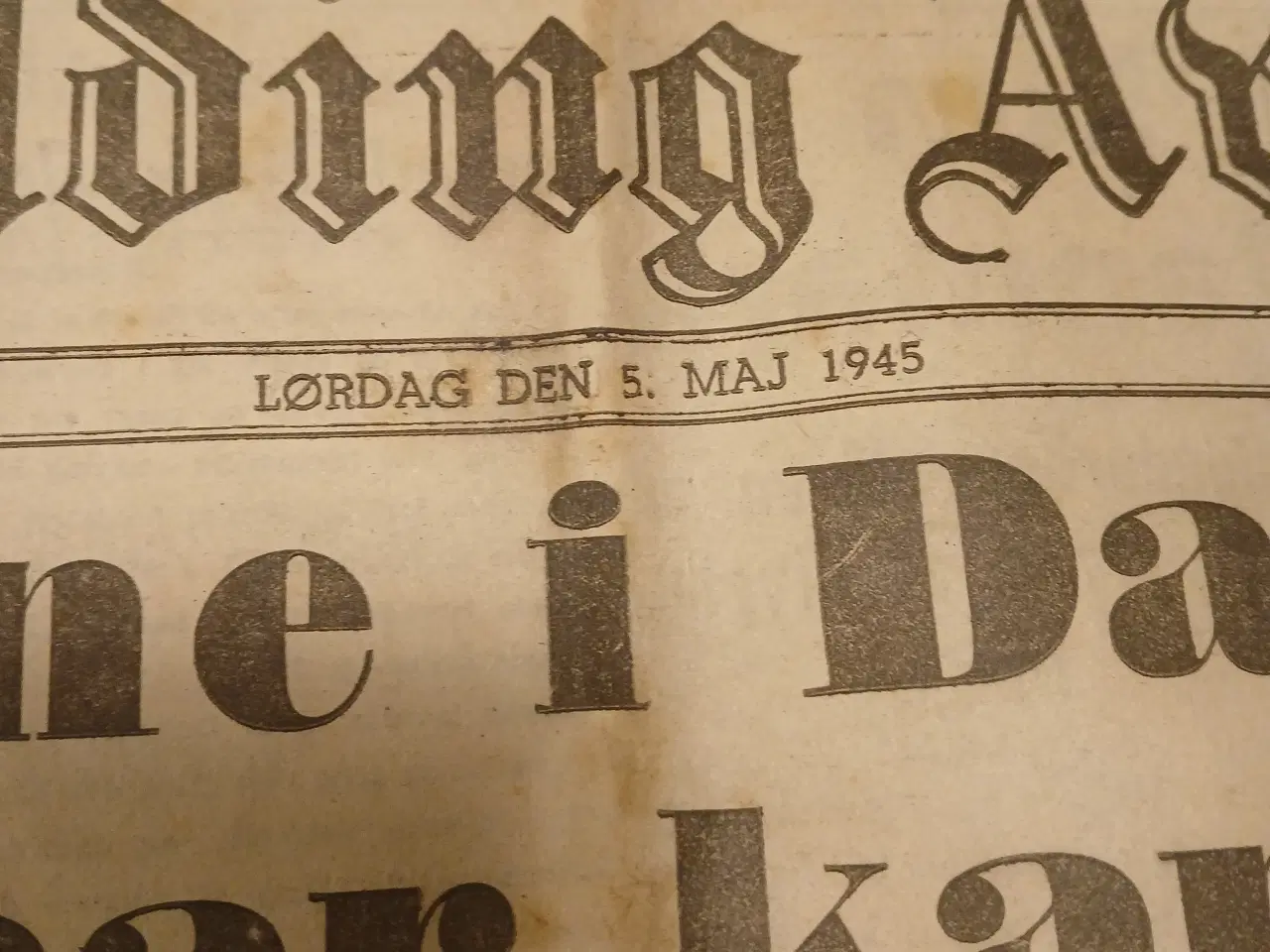 Billede 2 - Kolding Avis 5 maj 1945