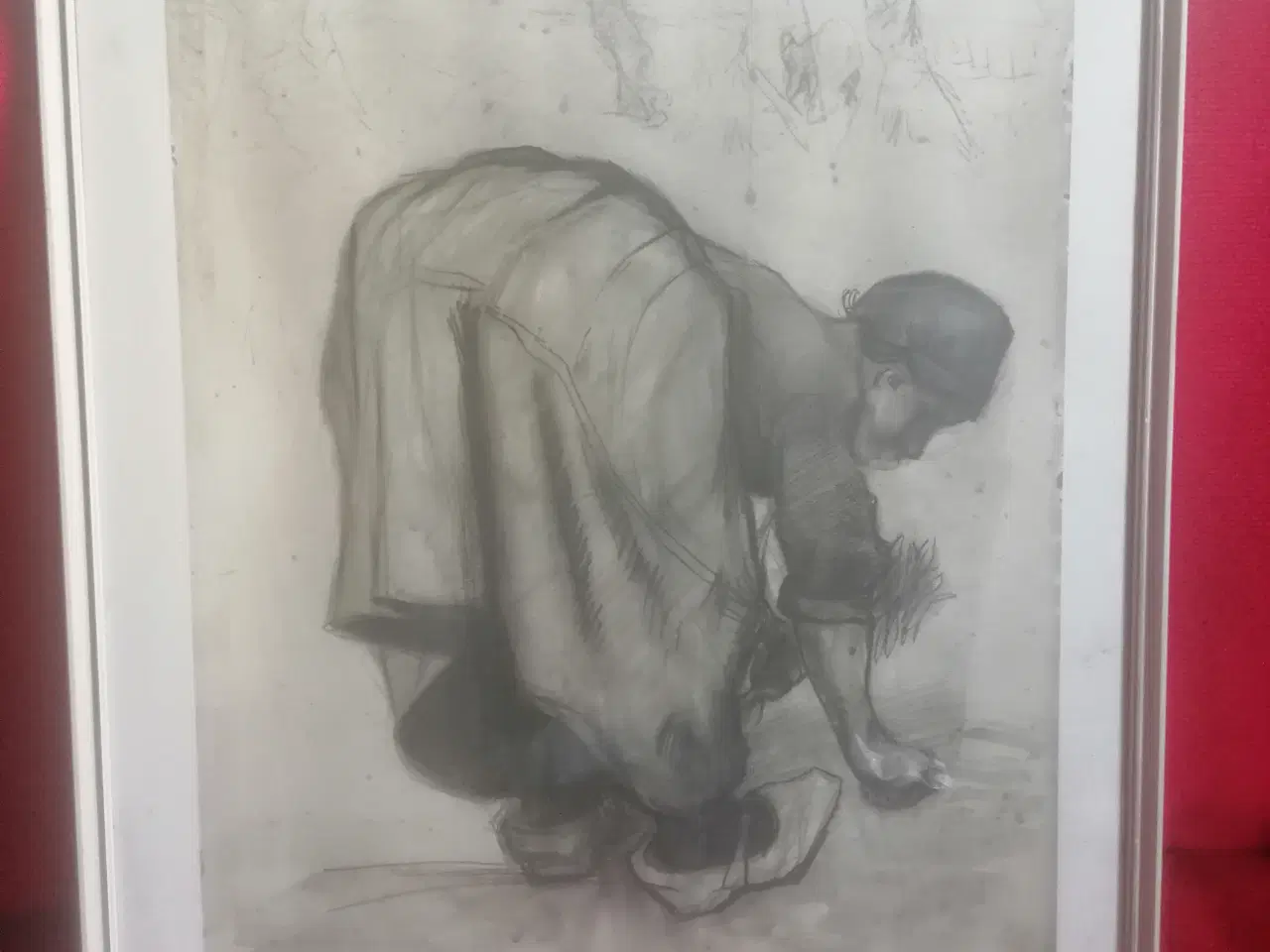 Billede 1 - Plakat,Vincent van Gogh -Woman gleaning 1885