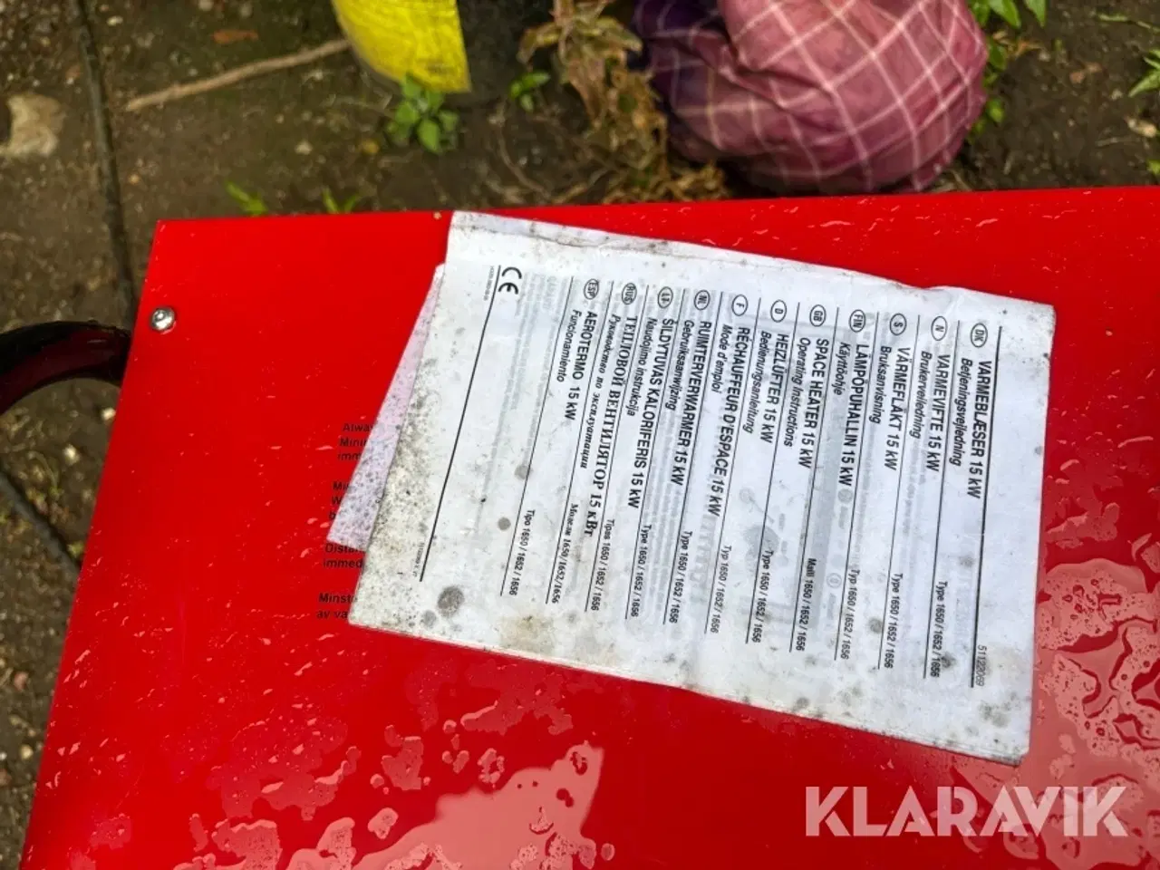 Billede 12 - Varmeblæser Kongskilde S15 1650 & RPL15FT