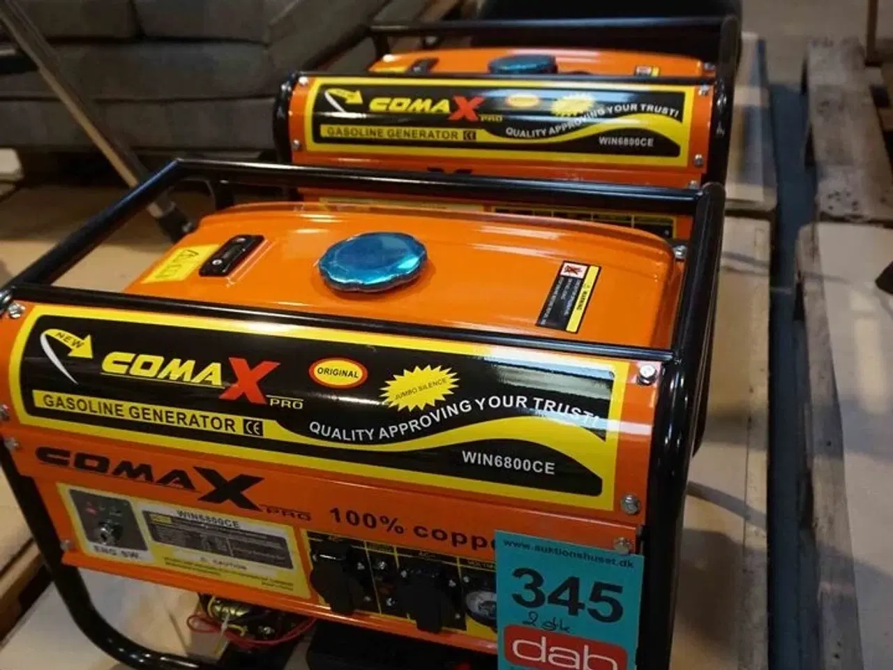 Billede 1 - 2 stk Comax benzin generatorer WIN6800CE