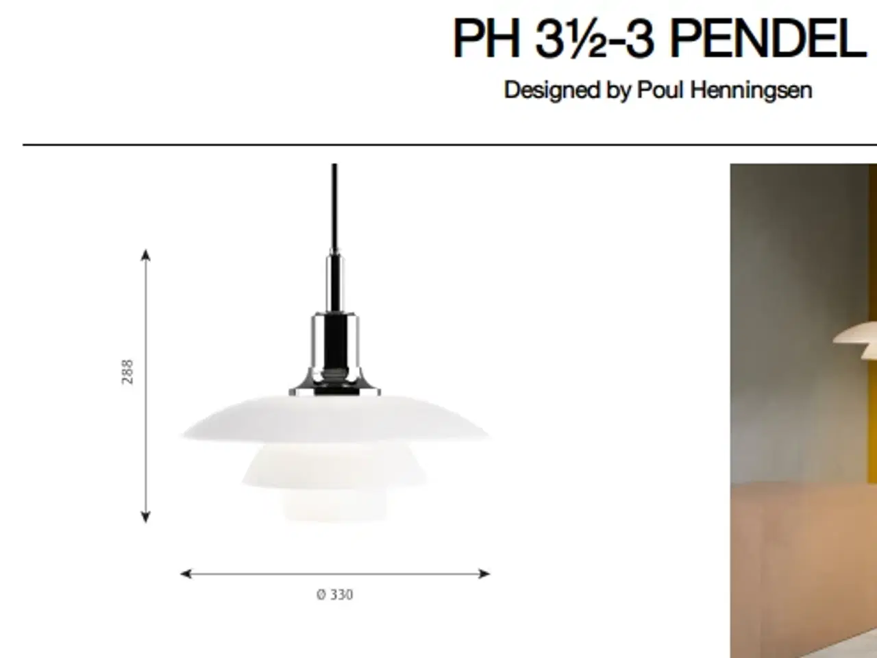 Billede 6 - 4 stk PH Lamper 2 stk. 2/1 og 2 stk. 3,5-3 Pendel