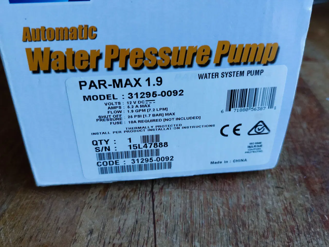 Billede 2 - Trykvandspumpe Jabsco