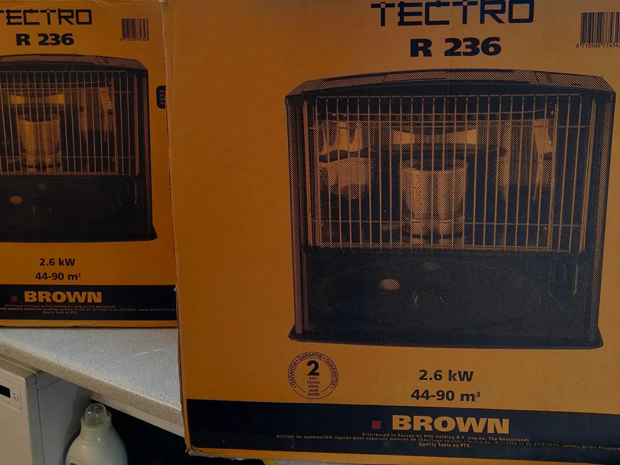 Billede 1 - Tectro R236 vægeovn i brun 2,6 kW