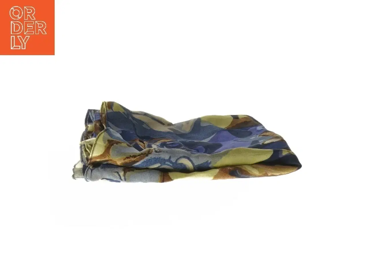 Billede 3 - Silketørklæde med blomstermønster (str. 148x33 cm)