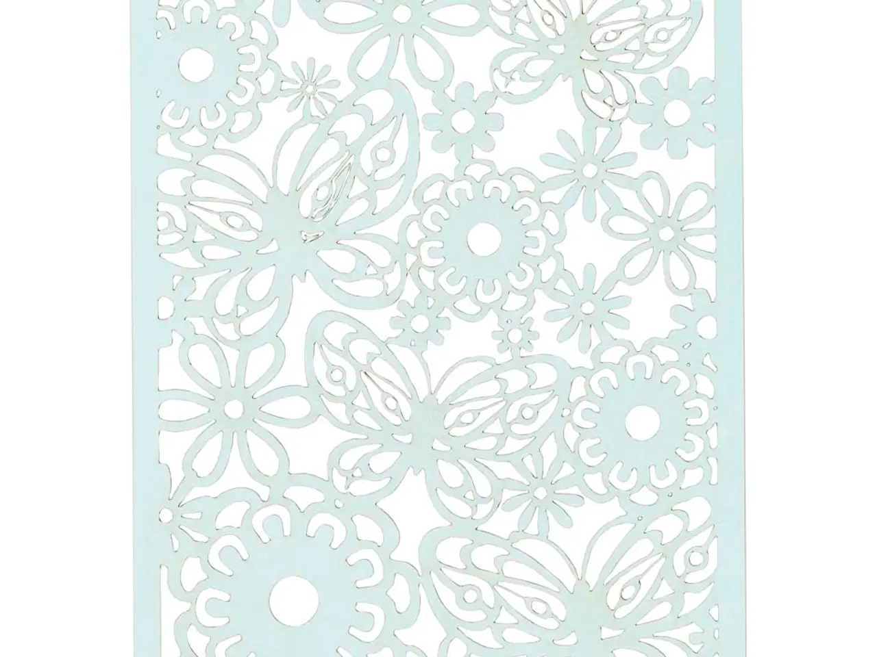 Billede 1 - Lyseblå Blondekarton 10,5x15 cm - 10 stk.