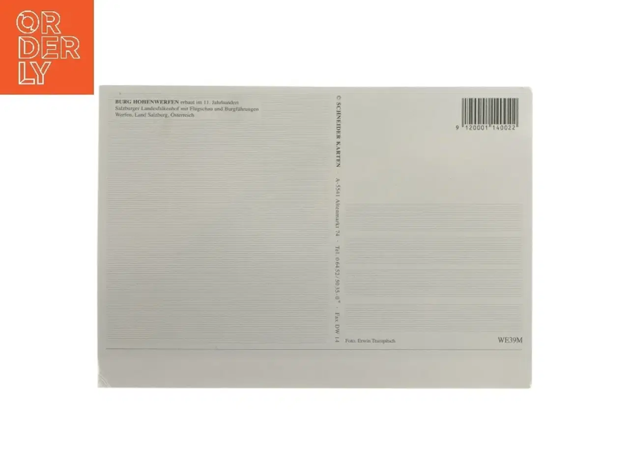 Billede 2 - Postkort med Burg Hohenwerfen (str. 17x12 cm)