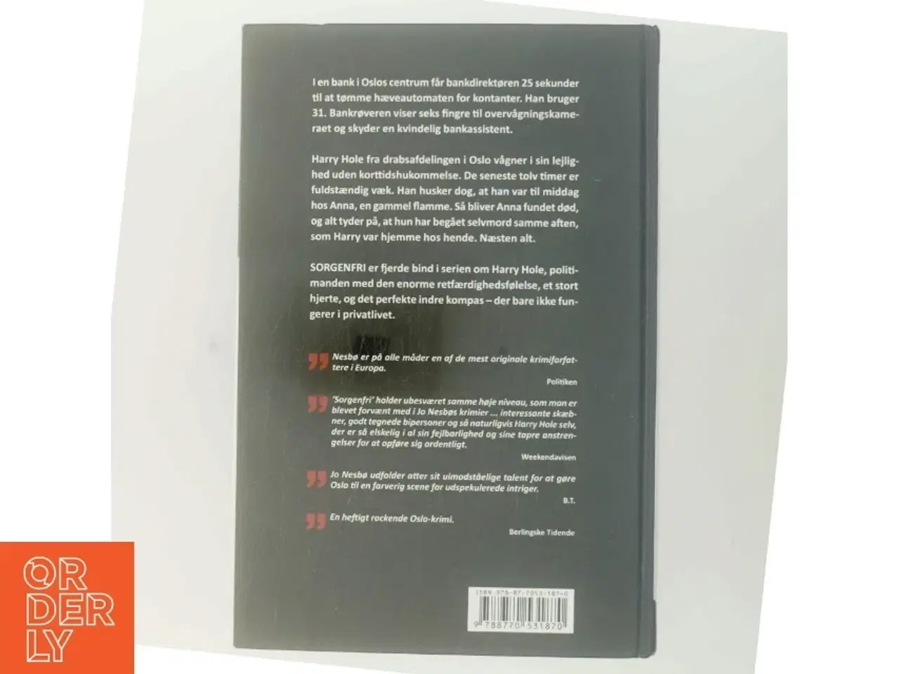 Billede 3 - Sorgenfri af Jo Nesbø (Bog)