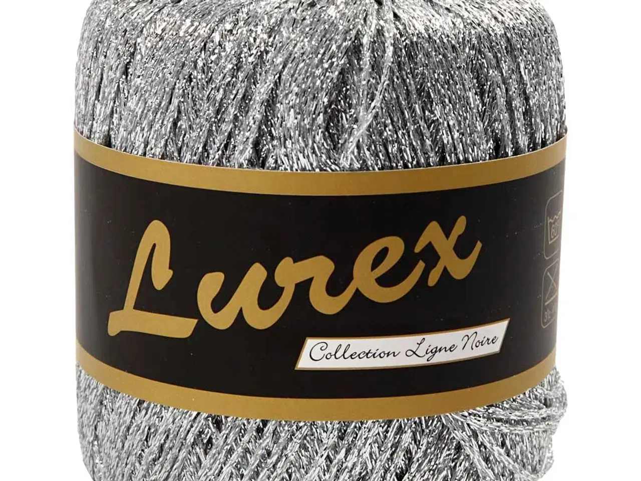 Billede 1 - Lurex Garn, L: 160 M, sølv, 25 g/ 1 ngl.