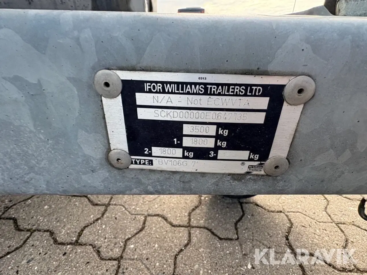 Billede 11 - Trailer Ifor Williams BV 106-7HR-RD