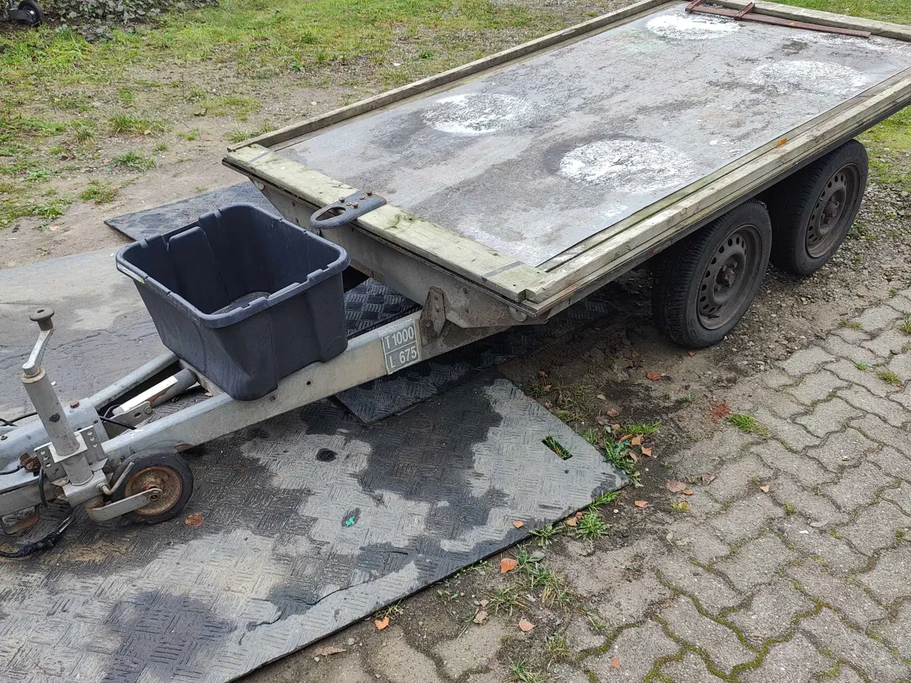 Billede 2 - 1000kg boogie trailer med papirer