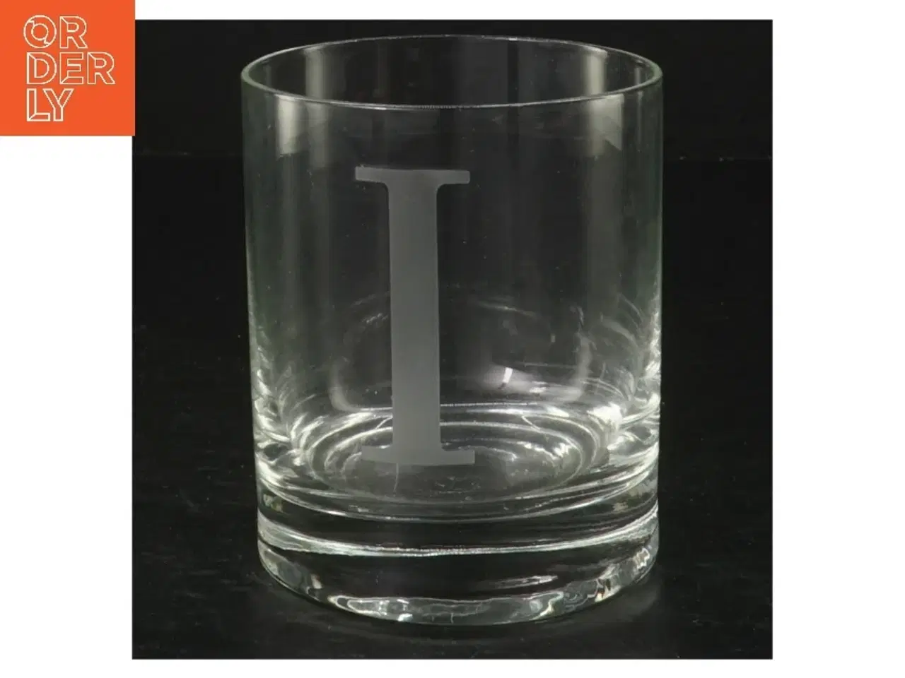 Billede 1 - Gennemsigtigt glas med indgraveret dekoration