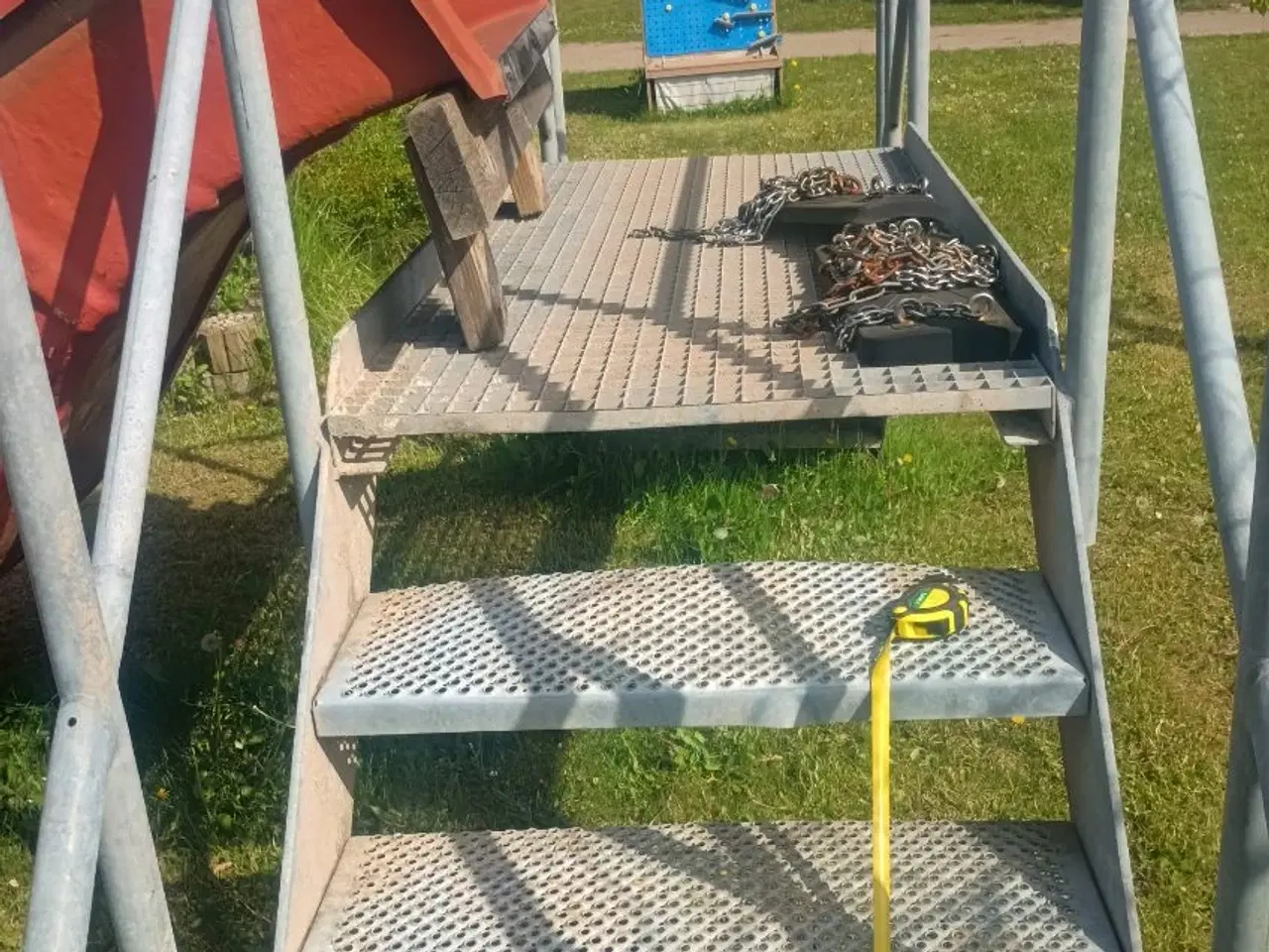 Billede 12 - GALVANISERET TRAPPE / RØRBRO I MEGET PÆN STAND