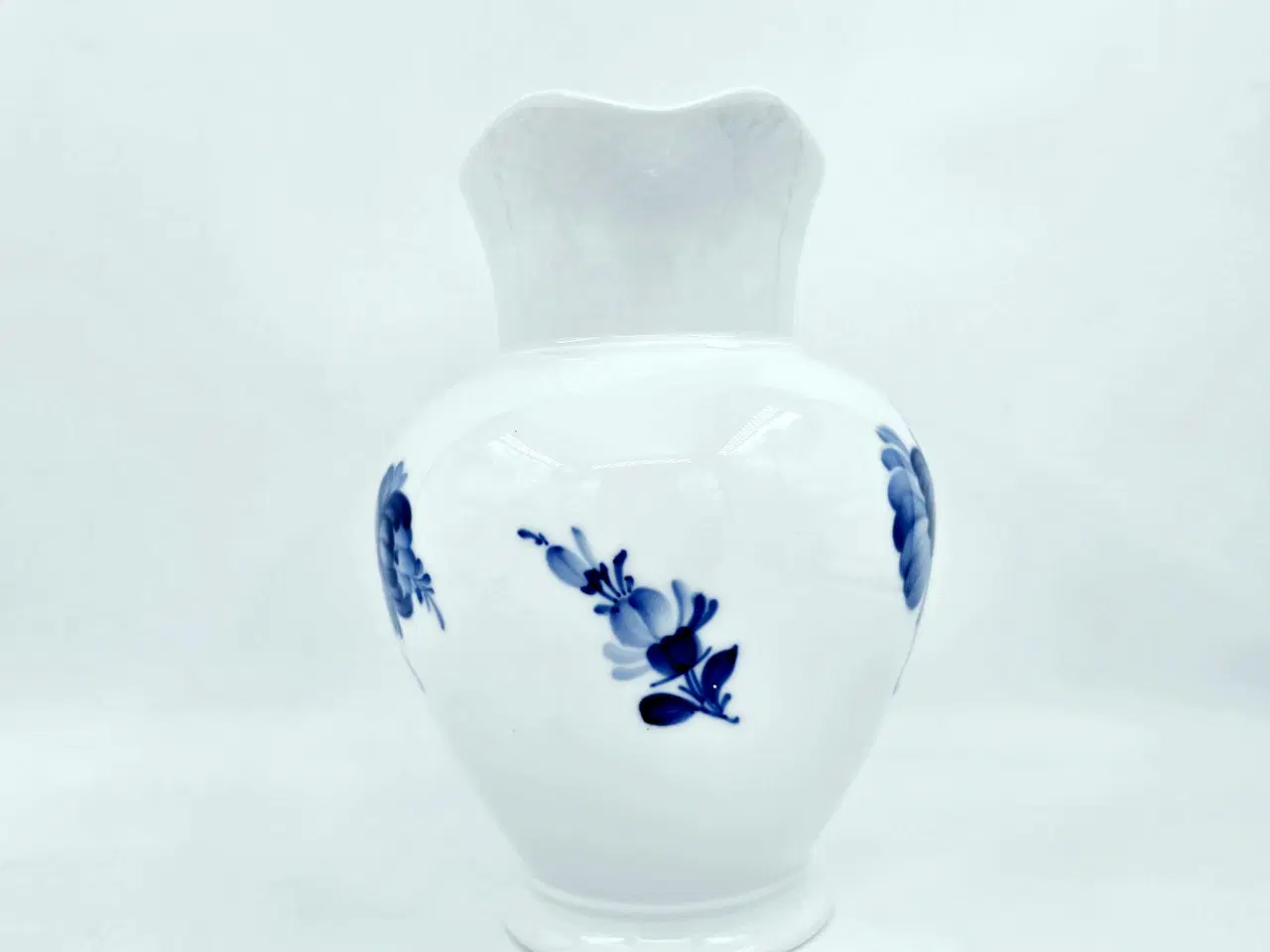 Billede 6 - Blå Blomst Flettet Stor Kande Porcelæn 