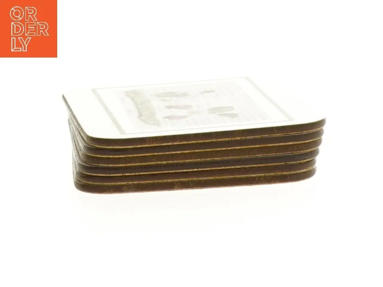 Billede 1 - Bord brikker med frugt- og grøntsagsmotiver (str. 11,5 x 9,5 cm)