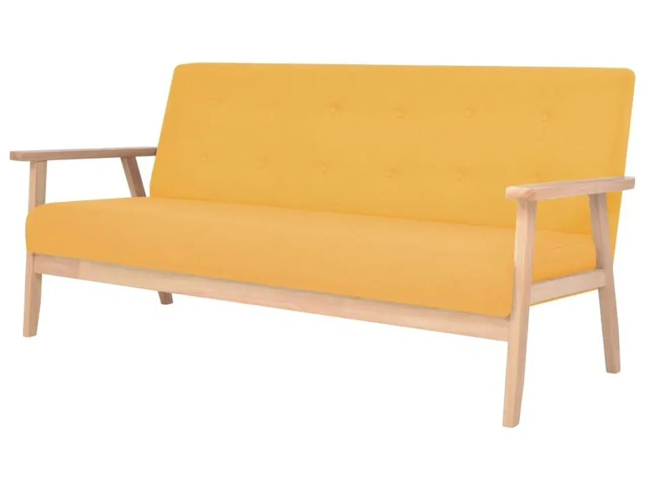Billede 1 - 3-personers sofa stof gul
