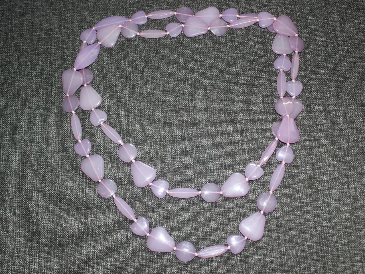 Billede 1 - Flot lilla halskæde