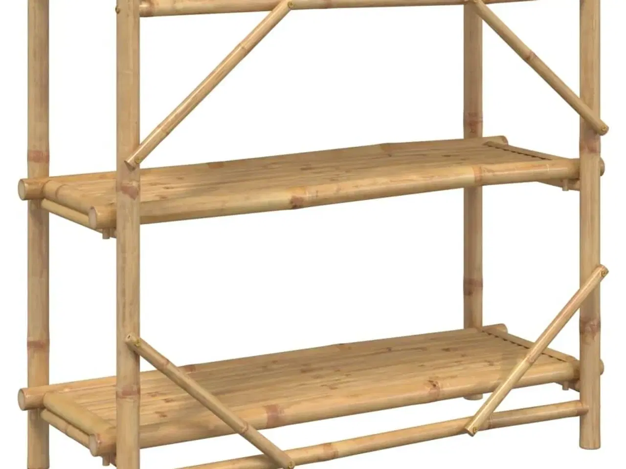 Billede 6 - Reol med 3 hylder 100x40x90 cm bambus
