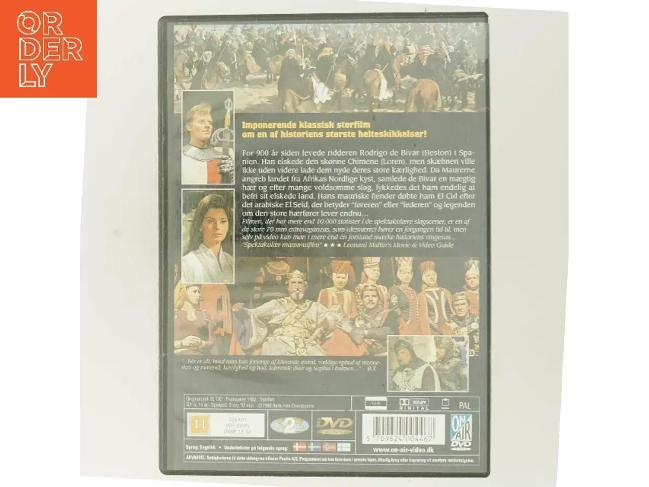 Billede 3 - El Cid DVD fra on-air-video.dk med Charlton Heston (DVD)