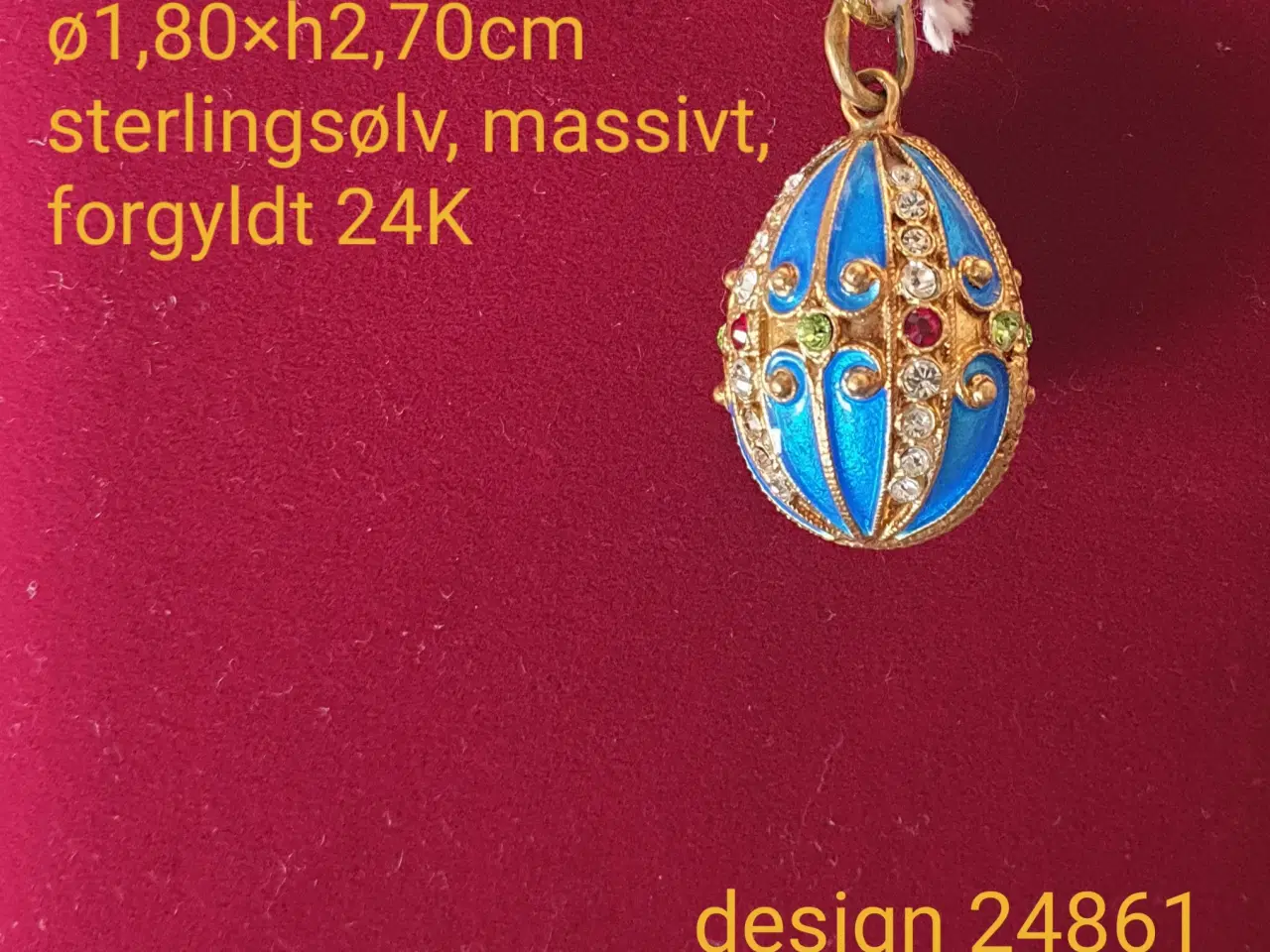 Billede 7 - Vedhæng i sterlingsølv 925 i Fabergé stil