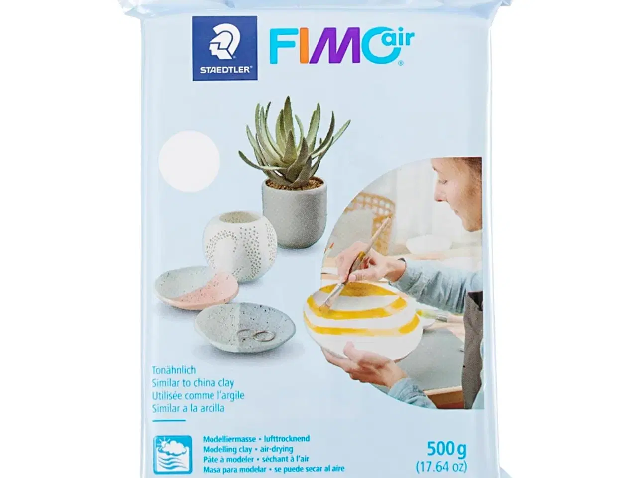 Billede 1 - FIMO® Air Hvid Ler 500g - Hærder Uden Ovn