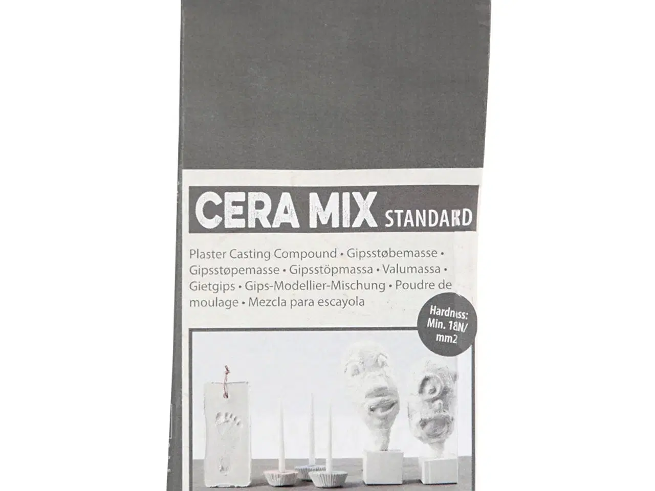 Billede 1 - Cera-Mix Standard Modelgips, Lys Grå, 1 kg