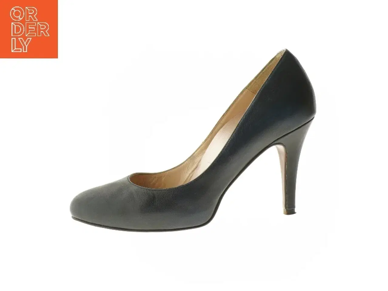 Billede 1 - Sorte højhælede sko størrelse 39 fra roccamore (str. 39 )