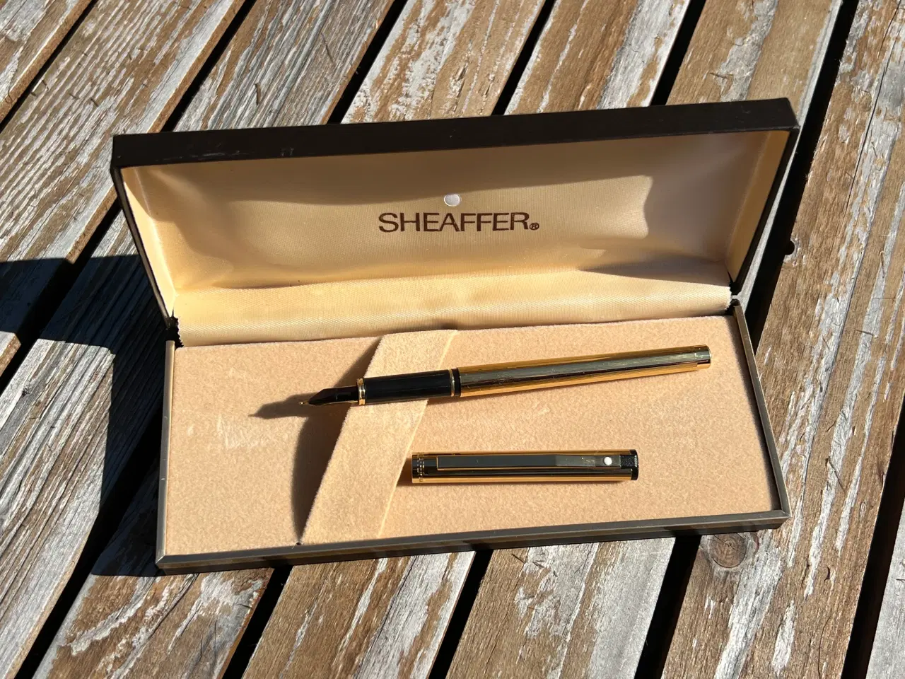 Billede 3 - Eksklusiv Sheaffer fyldepen – Gold electroplated –
