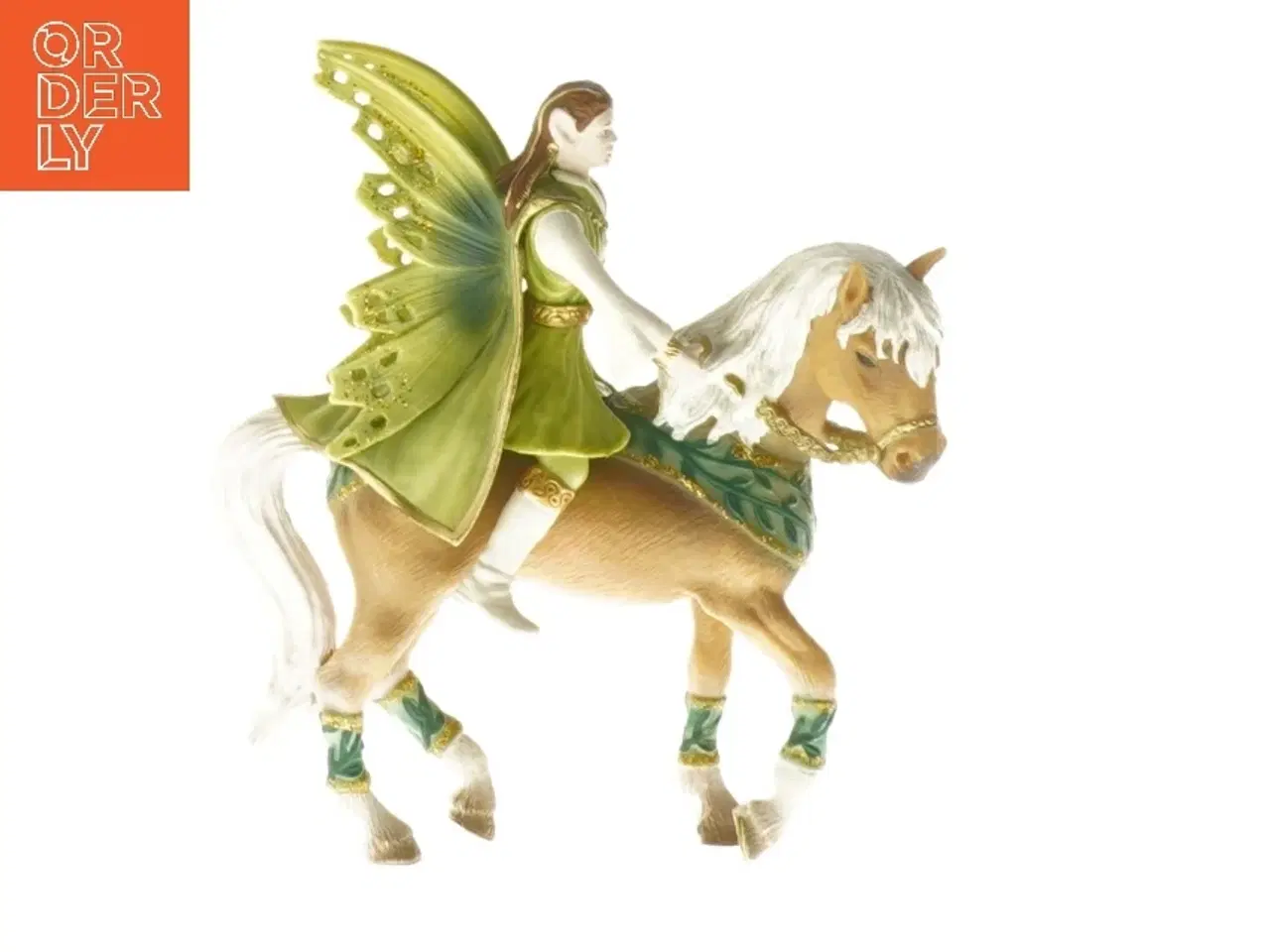 Billede 1 - Elv med vinget på hestefigur fra Schleich (str. 12 cm)