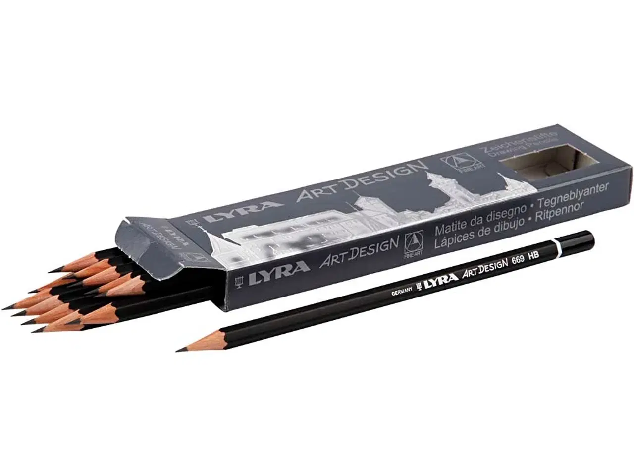 Billede 1 - Art Design Tegneblyanter HB - 12 stk. Kvalitet og Præcision
