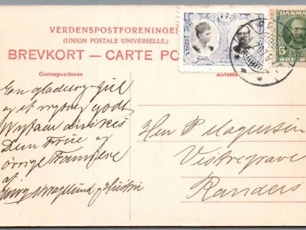 Billede 1 - Julemærke 1907 på Postkort - 24 - 12 - 07