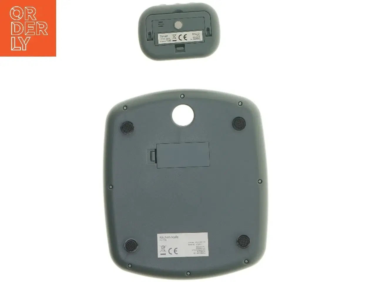 Billede 4 - Digital køkkenvægt og minutur (str. 17x19,5 & 8,5x6 cm)