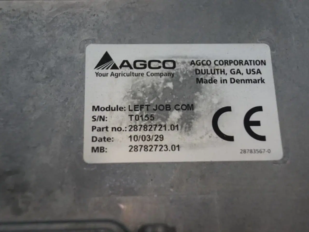 Billede 5 - AGCO Left Job Com Computer 28782721.01