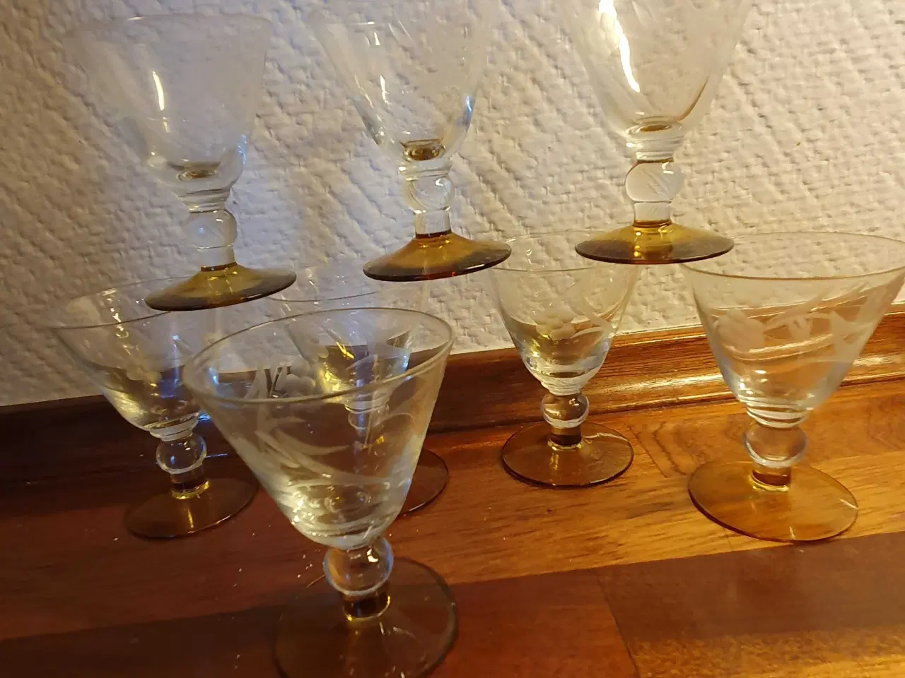 Billede 1 - 8 stk vintage glas / Kastrup Glasværker 