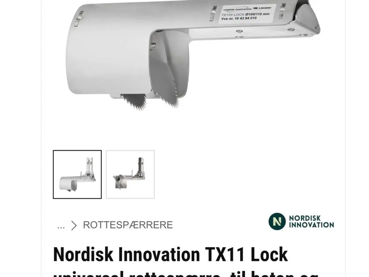 Billede 1 - Rottespærre i rustfrit stål 