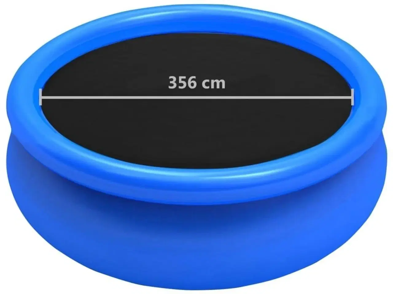 Billede 4 - Poolovertræk 356 cm PE sort