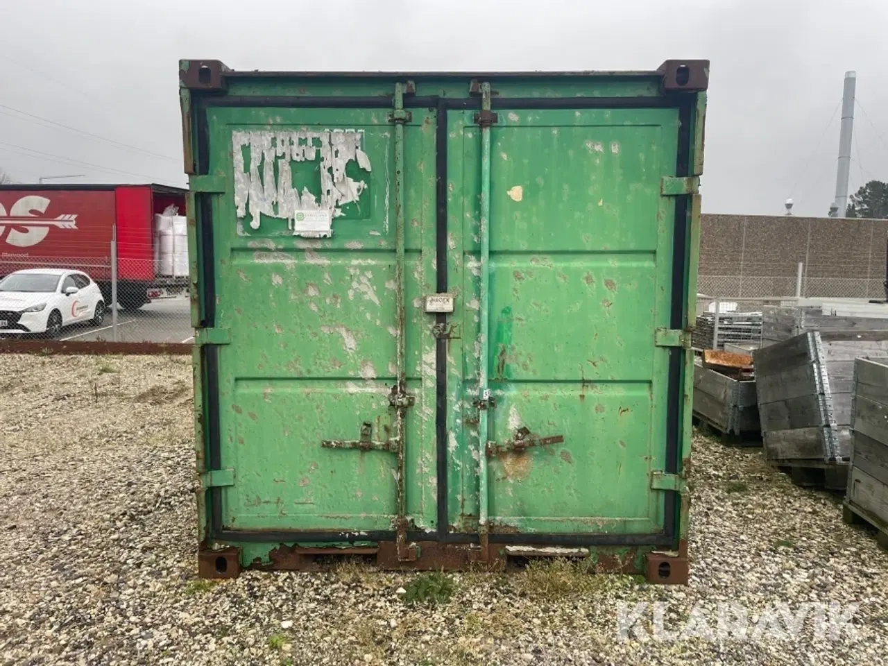 Billede 2 - Container med fyranlæg 6 fod