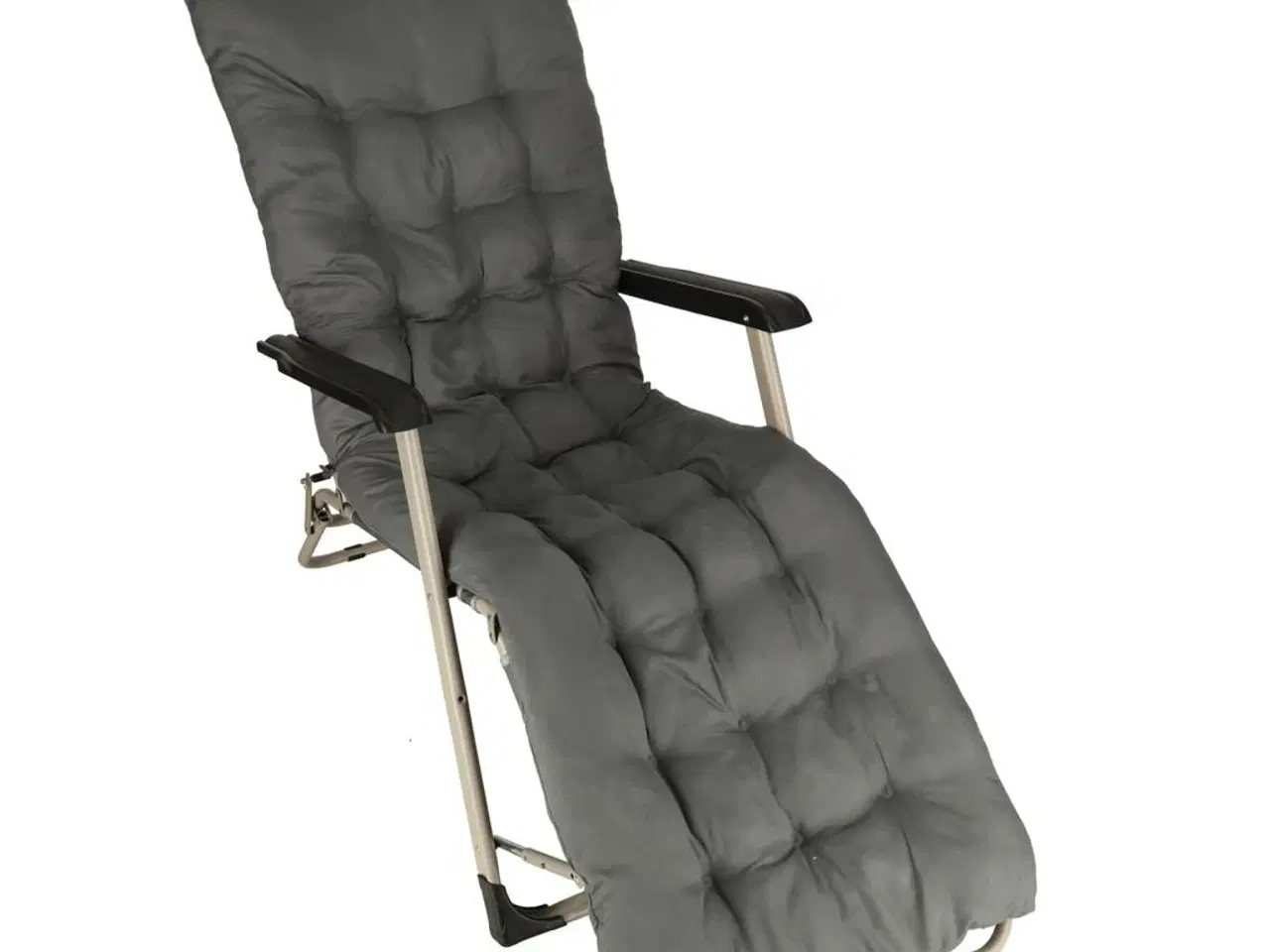 Billede 6 - Sammenklappelig have- og strandstol med pude – grå
