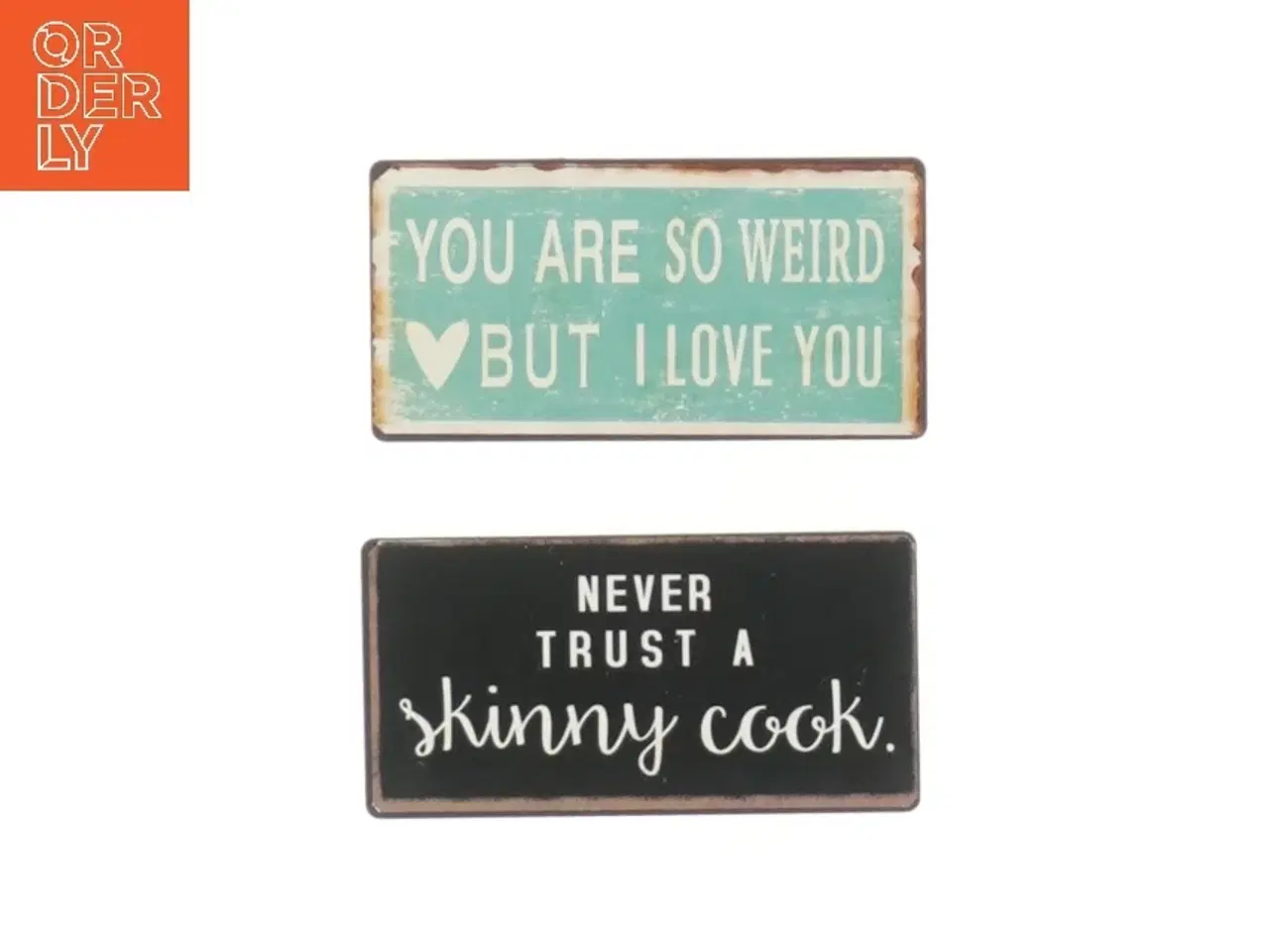 Billede 1 - Små magnetskilte (str. 5x10 cm)