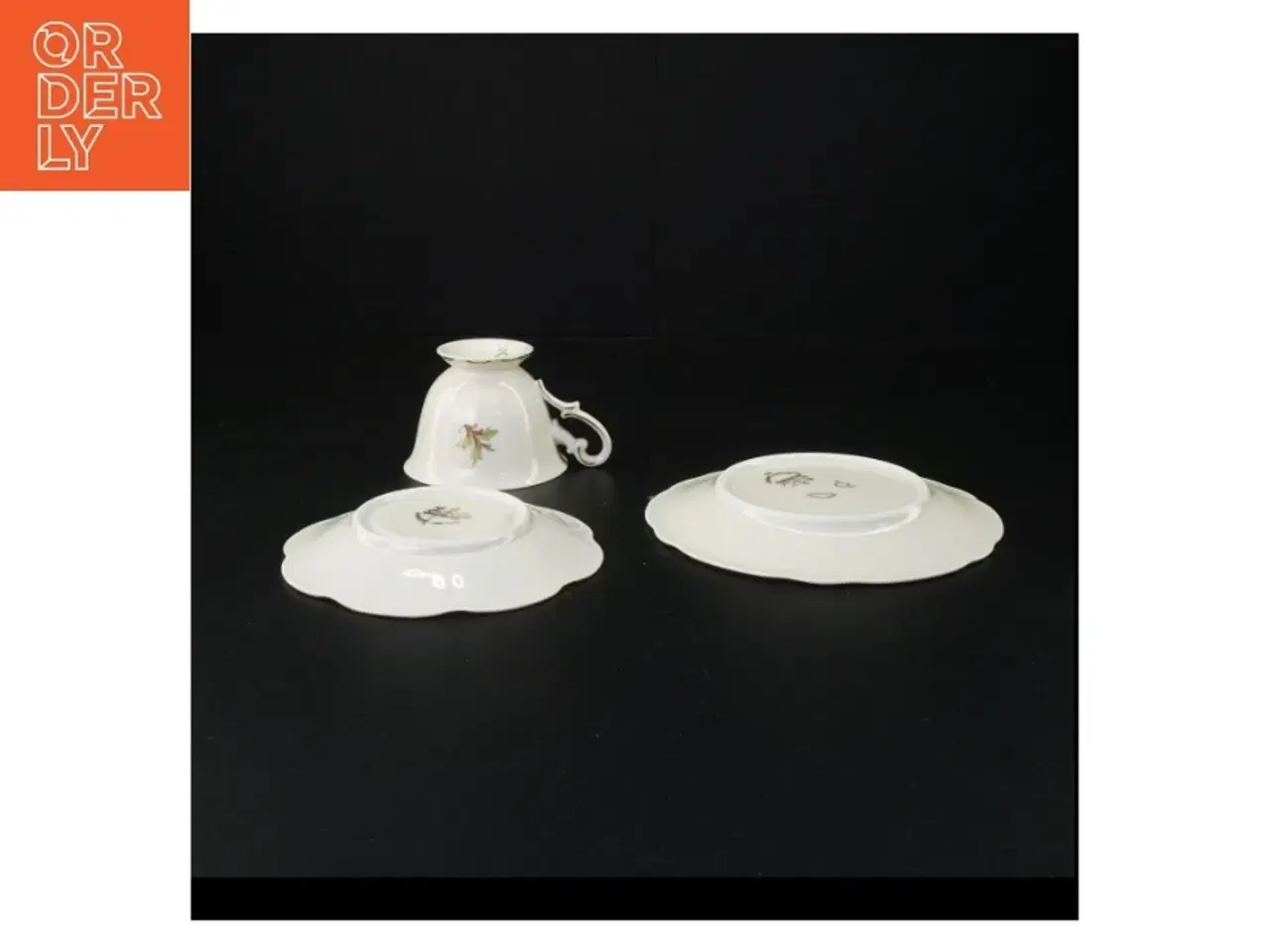 Billede 2 - Porcelæn te sæt med blomstermotiv fra Antoinette (str. 16 x 9 cm)