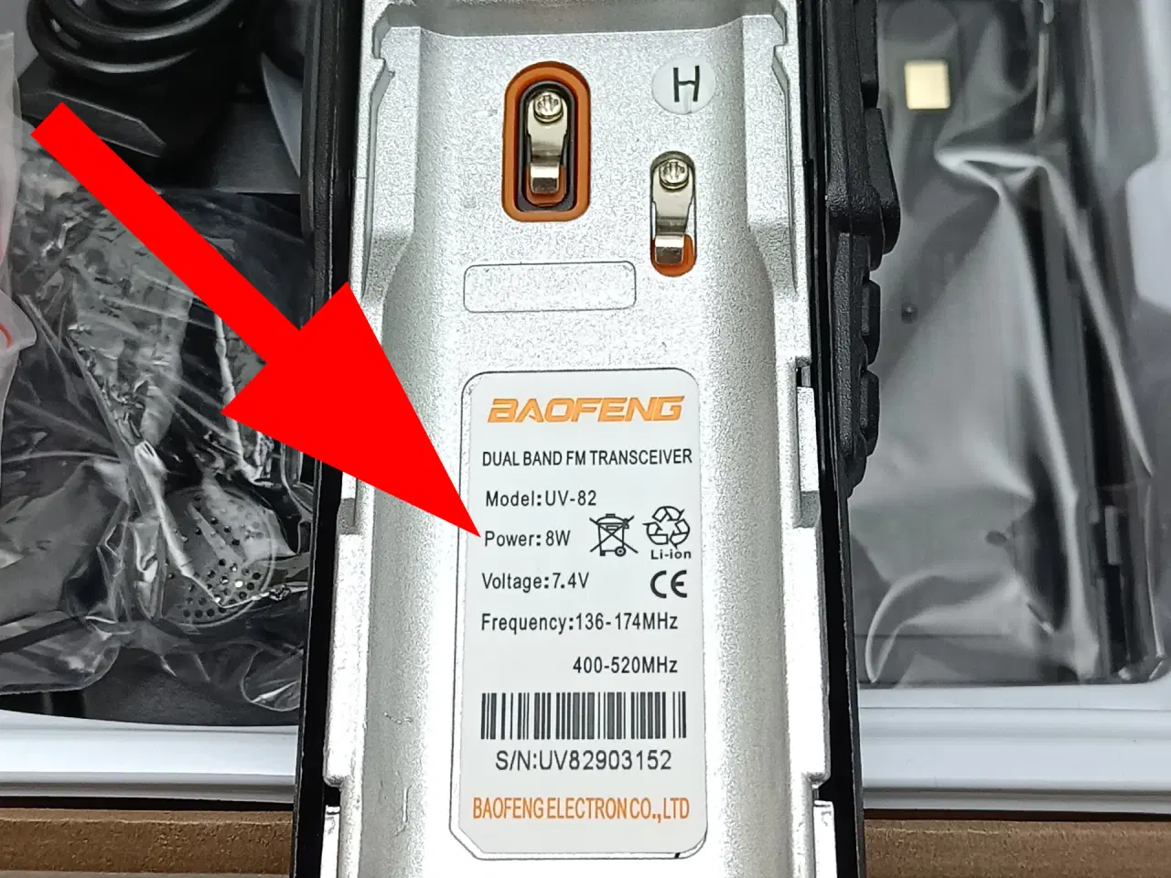 Billede 5 - NY! 2 x Baofeng UV-82 8 Watt Dual Watch Fuldt Sæt