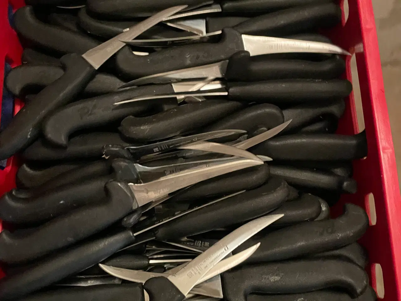 Billede 1 - Brugte slagterknive nyslebne, meget skarpe 4 stk.