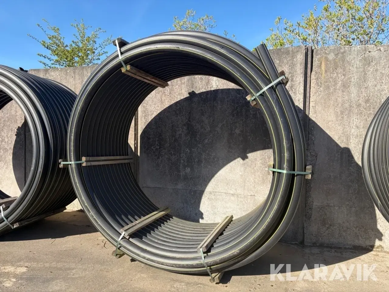 Billede 8 - Kraftkabelrør Wavin SRE-P 90 PE 100 3 ruller á 250 meter