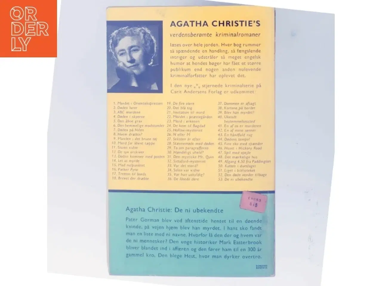 Billede 3 - De ni ukendte af Agatha Christie (Bog)