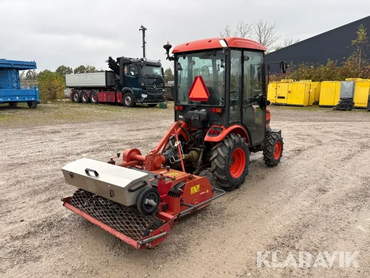 Billede 3 - Traktor m. stennedlægningsfræser Kioti CK22 HST