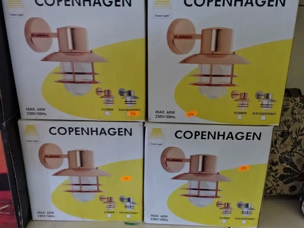 Billede 1 - Fire kobberlamper