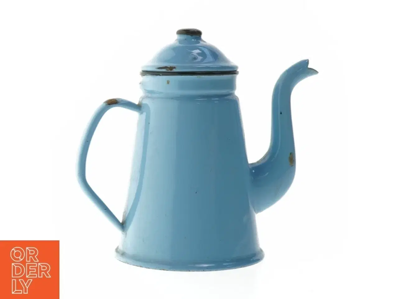 Billede 1 - Blå vintage kaffekande (str. 18 cm)