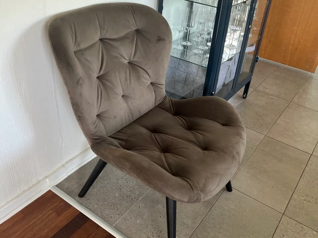 Billede 1 - Stol med velour