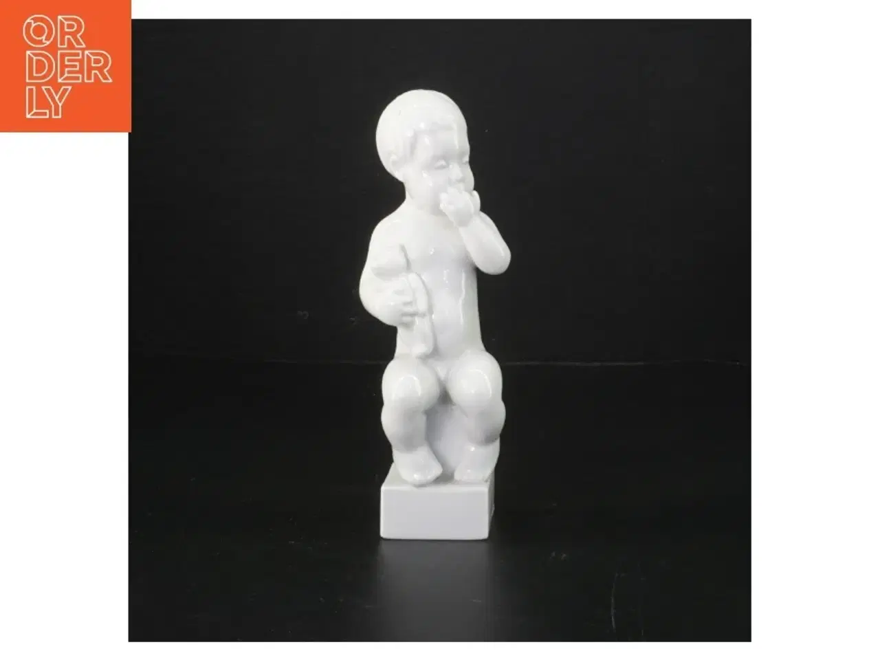 Billede 1 - Hvid keramisk figur fra B&G Copenhagen (str. 18 cm)