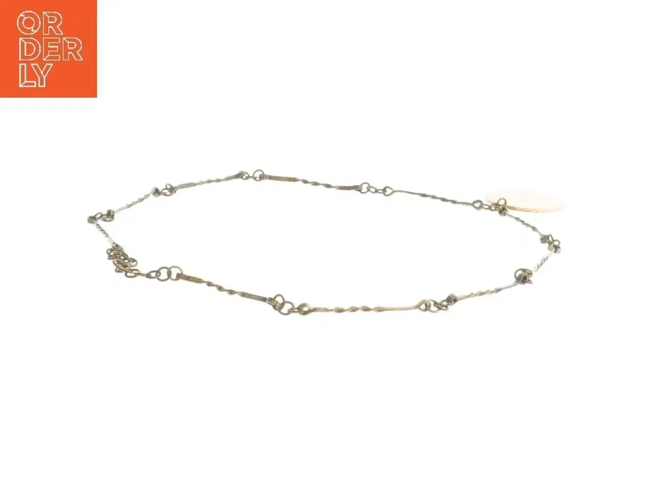 Billede 2 - Halskæde med møntvedhæng (str. Ø 20 cm)