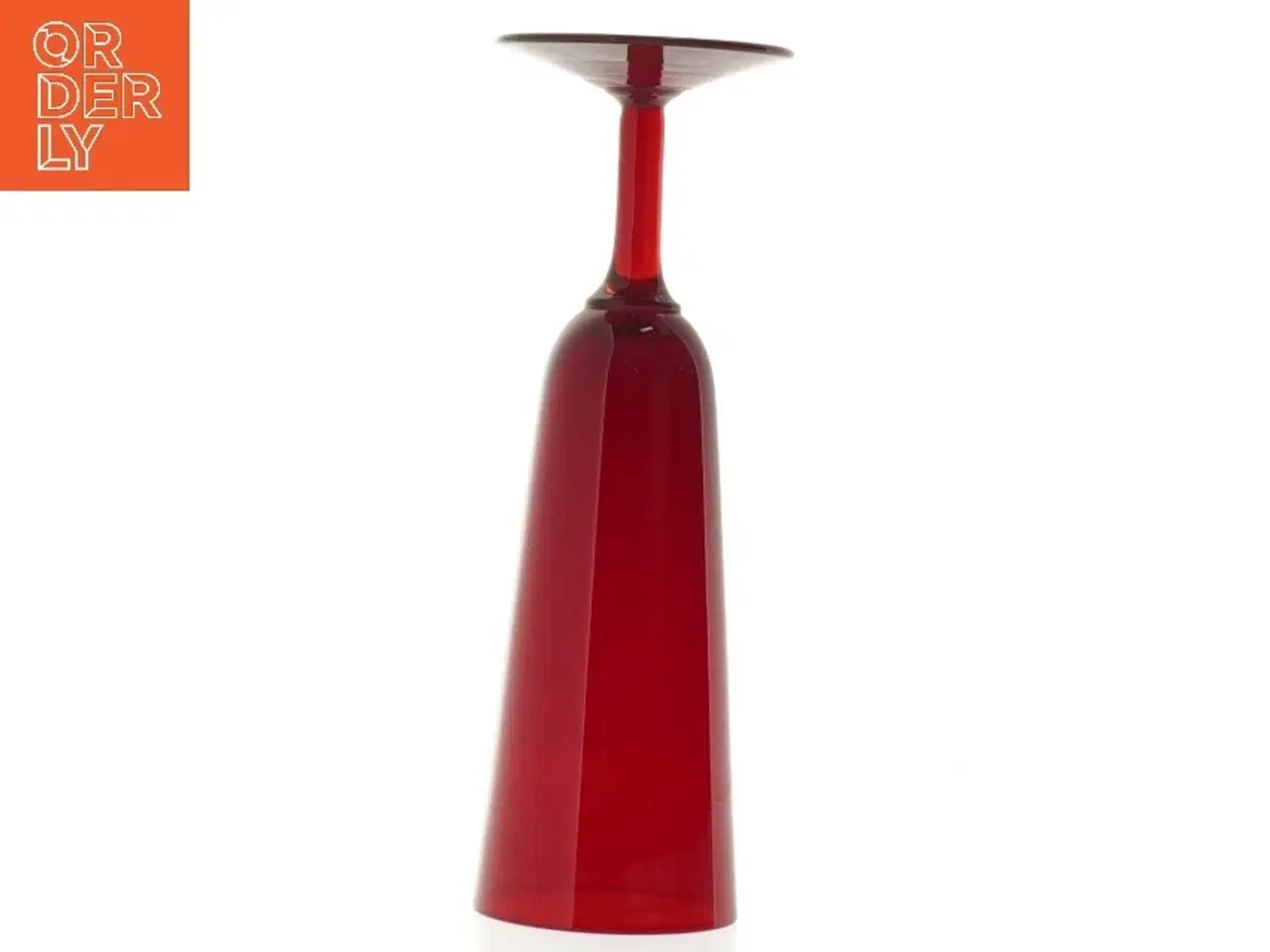 Billede 4 - Rødt champagne glas (str. 18 cm)